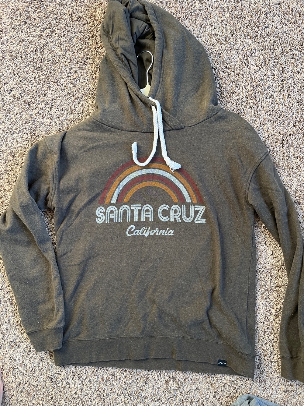 Santa Cruz Brown Retro Rainbow Hoodie